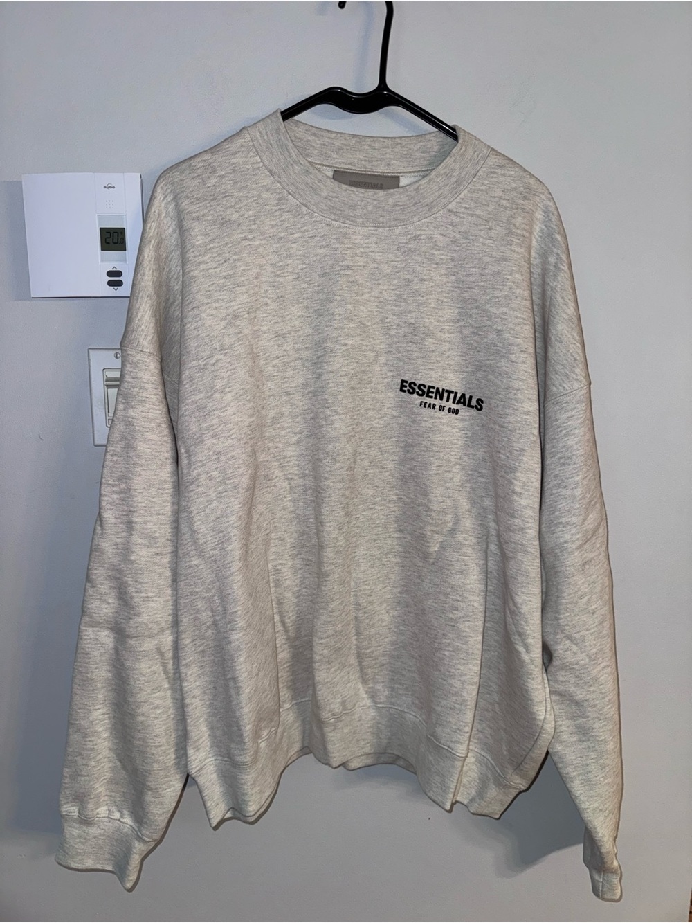 Essentials Men’s Crewneck Sweatshirt - Light Oatmeal - Fear of God